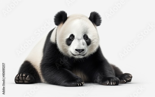 Original Panda on White Background
