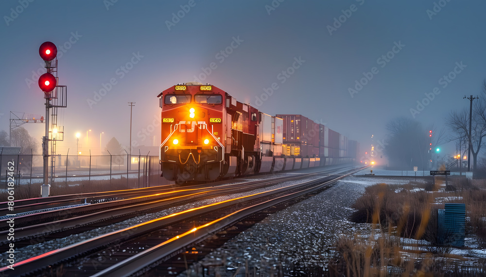 Obraz premium Logistics transport background