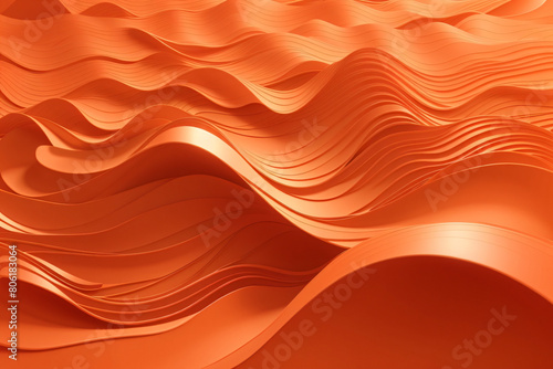 abstract background with orange waves
