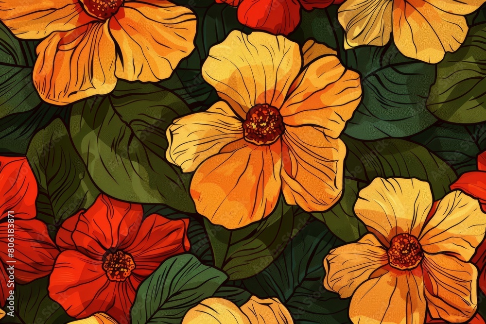 flower background. floral in summer background. Spring Meadow. Colorful flower background. Floral background for fashion, tapestries, prints. flowers bouquet wallpaper. flower background. floral in summer background. Spring Meadow. Colorful flower background. Floral background for fashion, tapestries, prints. flowers bouquet wallpaper.