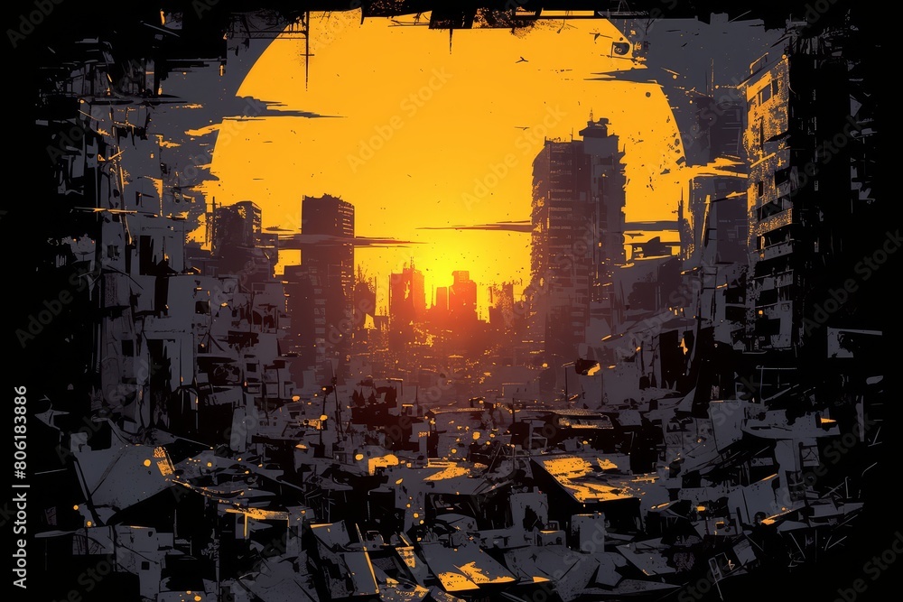 end of the world apocalypse cityscape