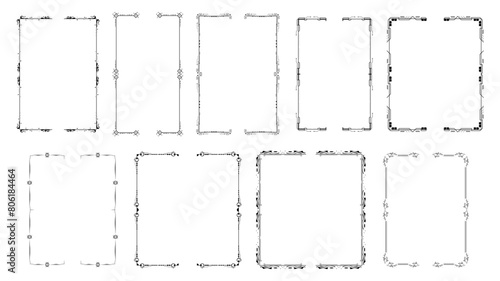 Set Black Simple Line Collection Different Doodle Brackets, Parentheses, Braces Elements Vector Design Style Sketch Isolated Illustration For Banner