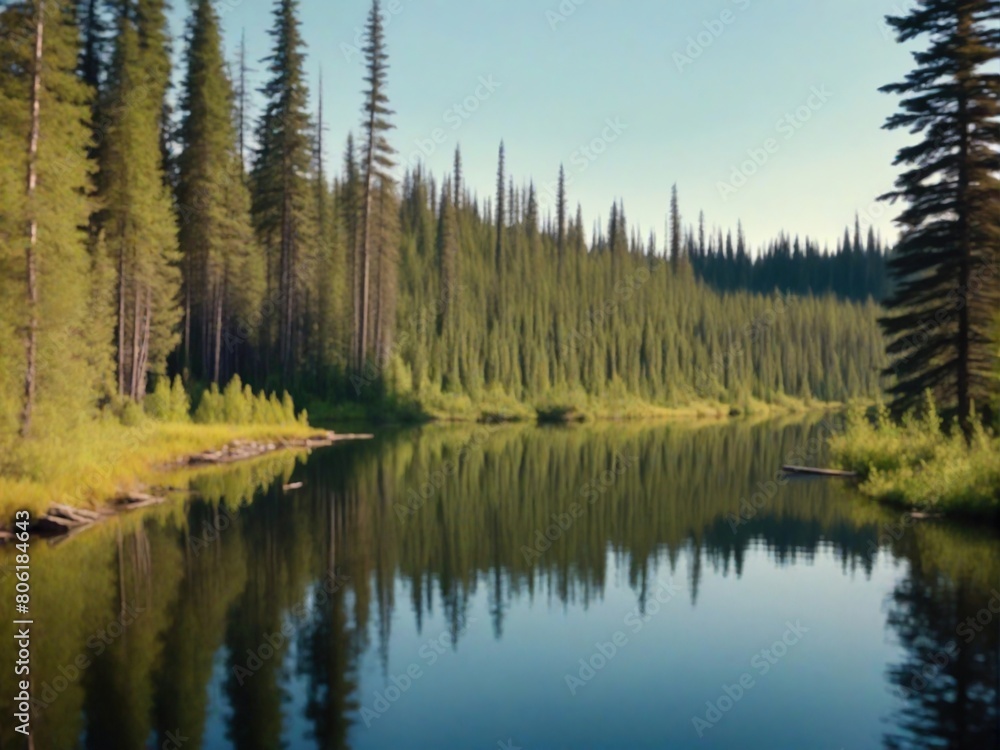 reflection of trees in the lake reflection of trees in the lake
