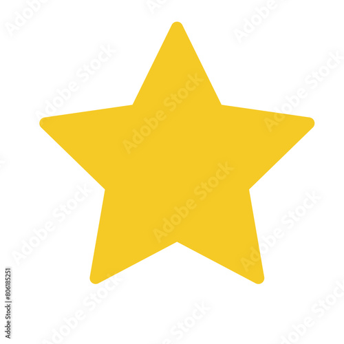 gold star isolated on white 