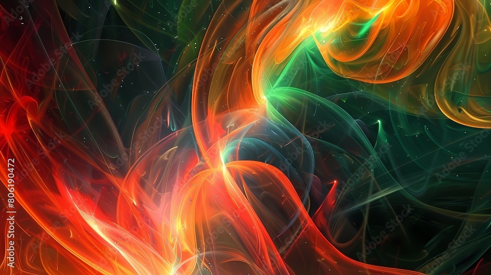abstract fractal background with fire flame art abstract fractal background with fire flame art