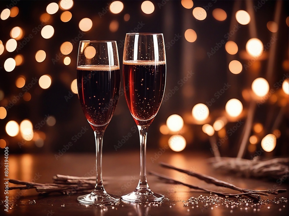 glasses of champagne