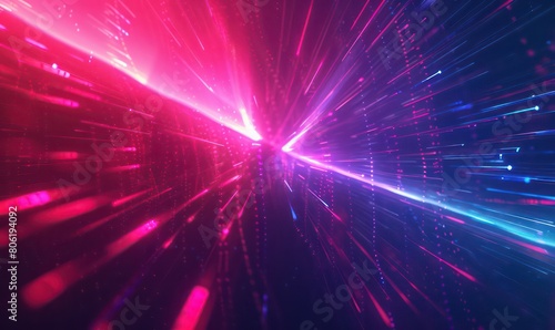 abstract cyberspace background lines hologram