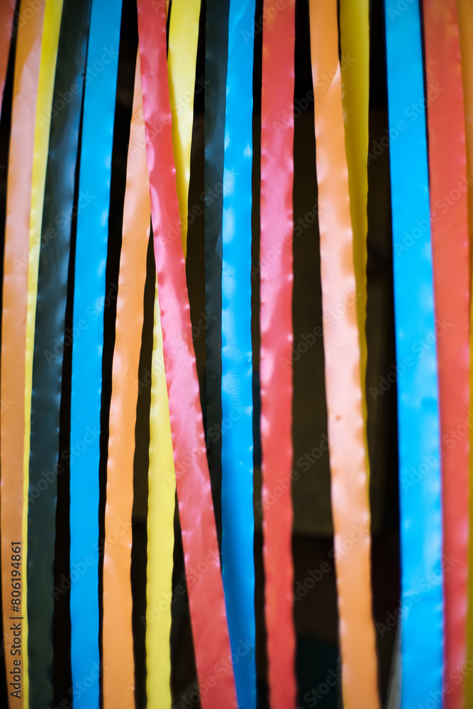 Plastikowe paski w różnych kolorach. Plastikowe paski w różnych kolorach.