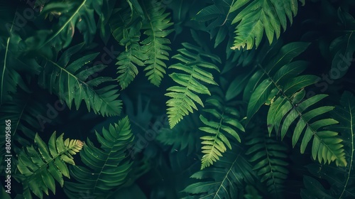 green fern leaf background