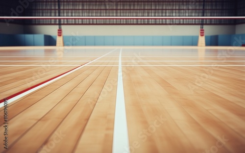 White Surface Featuring Volleyball Court Lines