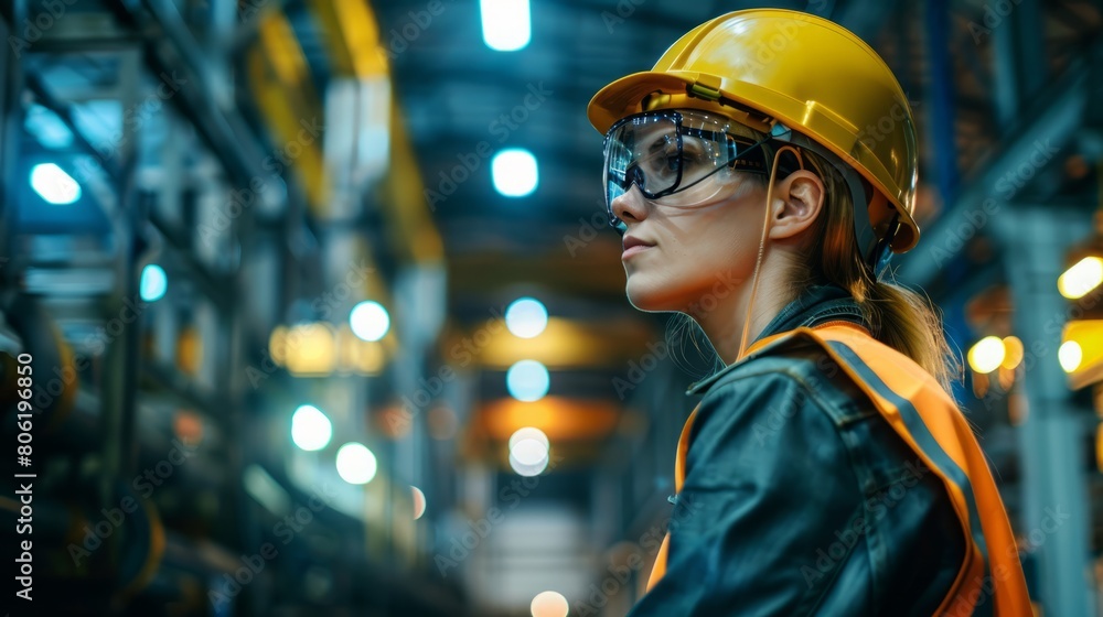 photograph of Professional engineering, worker, woman Quality control, maintenance, check in factory, warehouse Workshop for factory operators, engineering women control. photograph of Professional engineering, worker, woman Quality control, maintenance, check in factory, warehouse Workshop for factory operators, engineering women control.