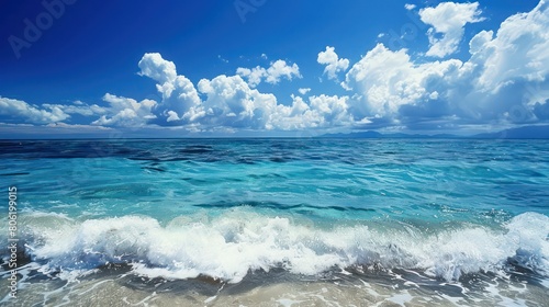 clear blue sea  surrounded by lush greenery and vibrant coral reefs
