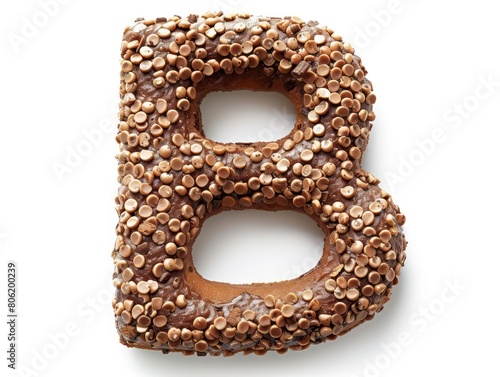 donut in shape of letter B