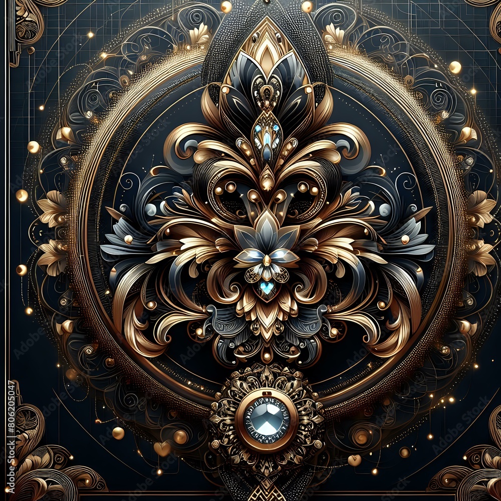 Ornate Baroque Style Mirror