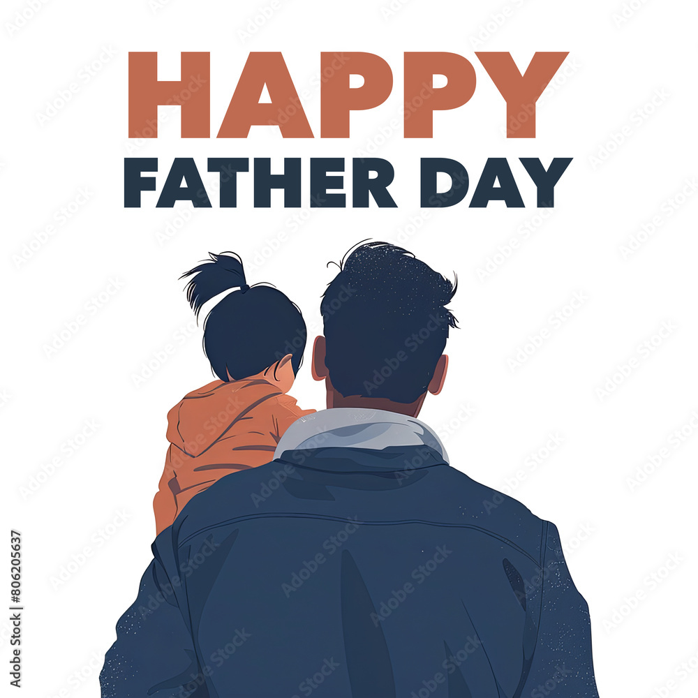 Happy Fathers day vector 3d background, web banner, poster. Dad carries kid on his shoulders. One continuous line drawing with lettering Fathers day and heart Happy Fathers day vector 3d background, web banner, poster. Dad carries kid on his shoulders. One continuous line drawing with lettering Fathers day and heart