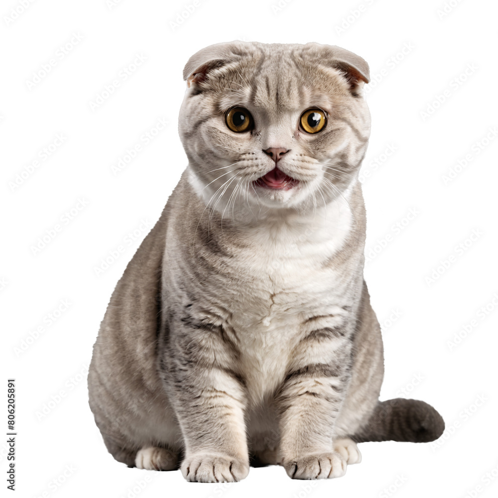 scottish fold cat sitting isolated transparent photo scottish fold cat sitting isolated transparent photo
