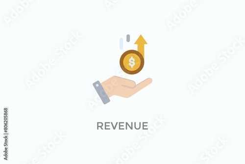 Revenue Vector Icon Or Logo Illustration