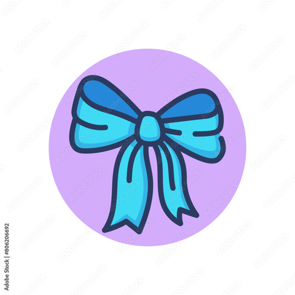 Gift ribbon line icon. Bow, present, decorative element outline sign. Surprise, celebration, festive decor concept. Vector illustration, symbol element for web design and apps Gift ribbon line icon. Bow, present, decorative element outline sign. Surprise, celebration, festive decor concept. Vector illustration, symbol element for web design and apps