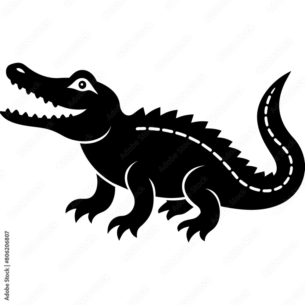 illustration of a crocodile vector illustration of a crocodile vector