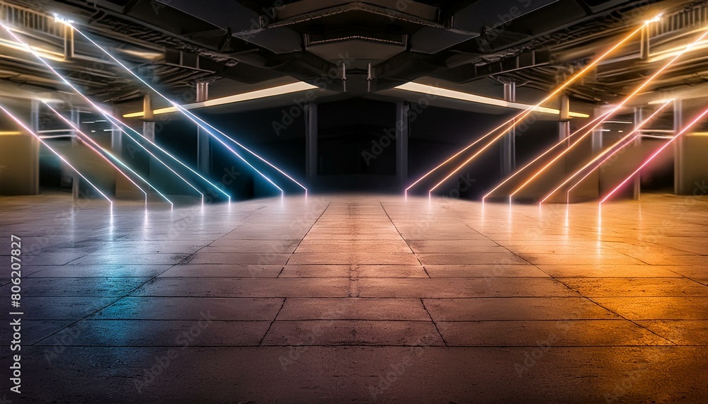 Fototapeta premium trails on the bridge,