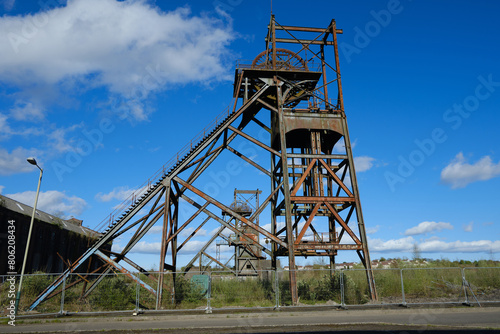 derelict coal mine in South Wales