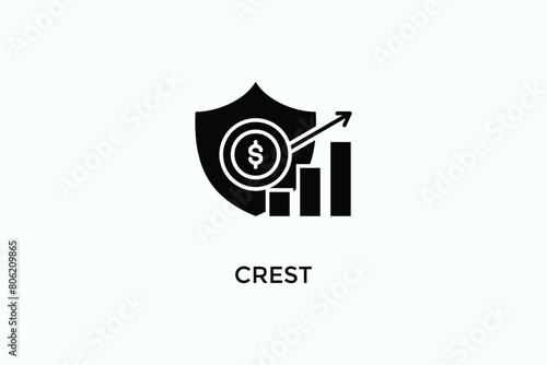 Crest Vector Icon Or Logo Illustration
