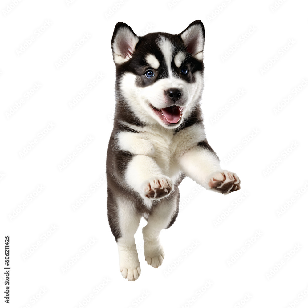 husky dog puppy jumping and running isolated transparent husky dog puppy jumping and running isolated transparent