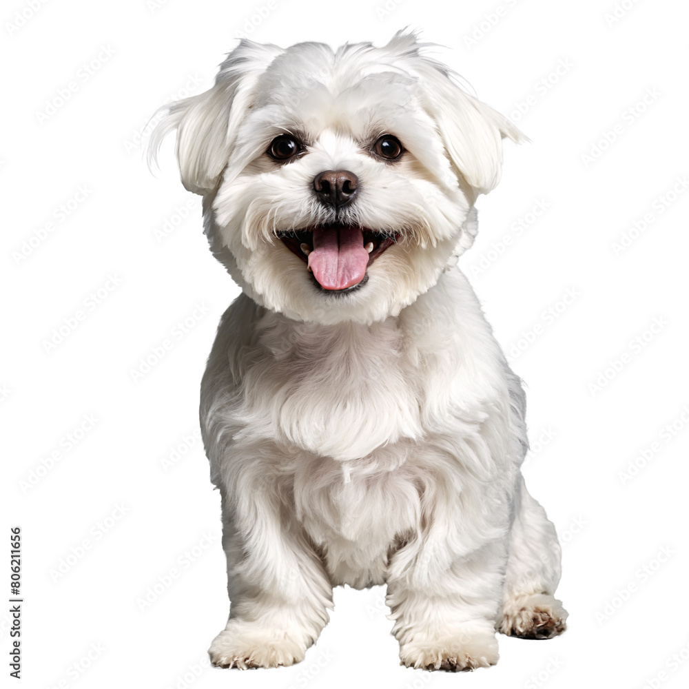 maltese dog puppy sitting isolated transparent maltese dog puppy sitting isolated transparent