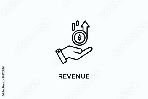 Revenue Vector Icon Or Logo Illustration