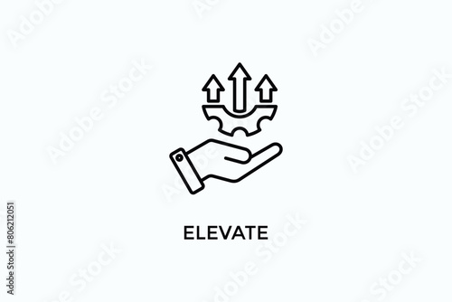 Elevate Vector Icon Or Logo Illustration