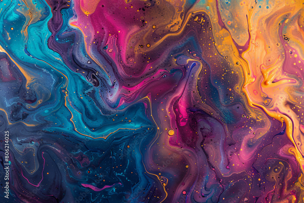 Liquid Dreams: Abstract Fluid Art in Teal, Pink, and Gold Liquid Dreams: Abstract Fluid Art in Teal, Pink, and Gold