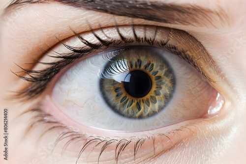 Human eye of female 
