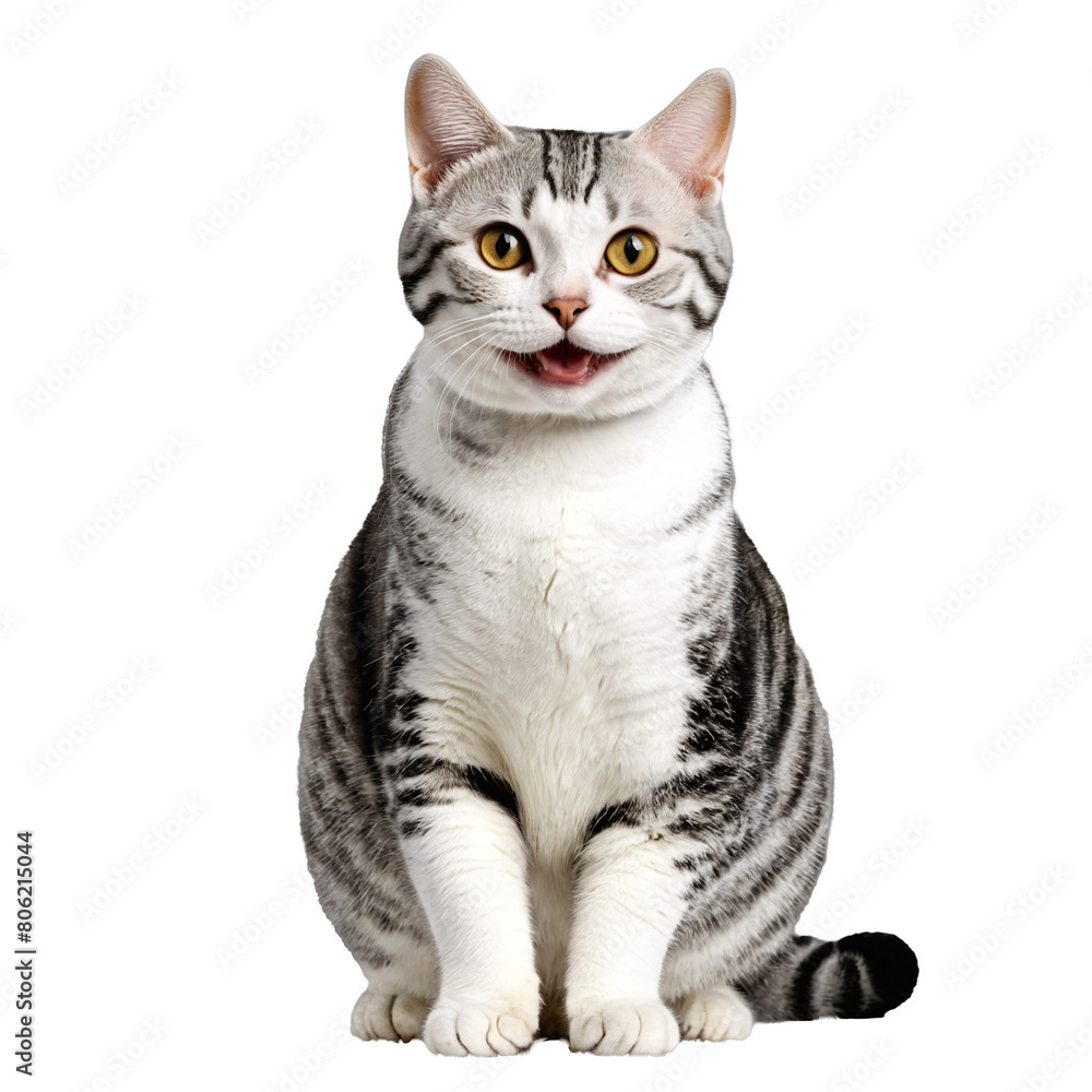 american shorthair cat sitting isolated transparent photo american shorthair cat sitting isolated transparent photo