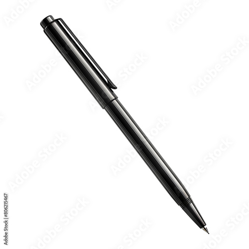 Felt Tip Pen Isolated on Transparent Background. PNG. photo