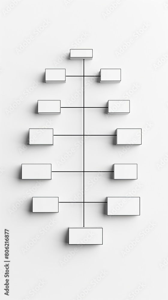3D rendering of a mind map on a white background. 3D rendering of a mind map on a white background.