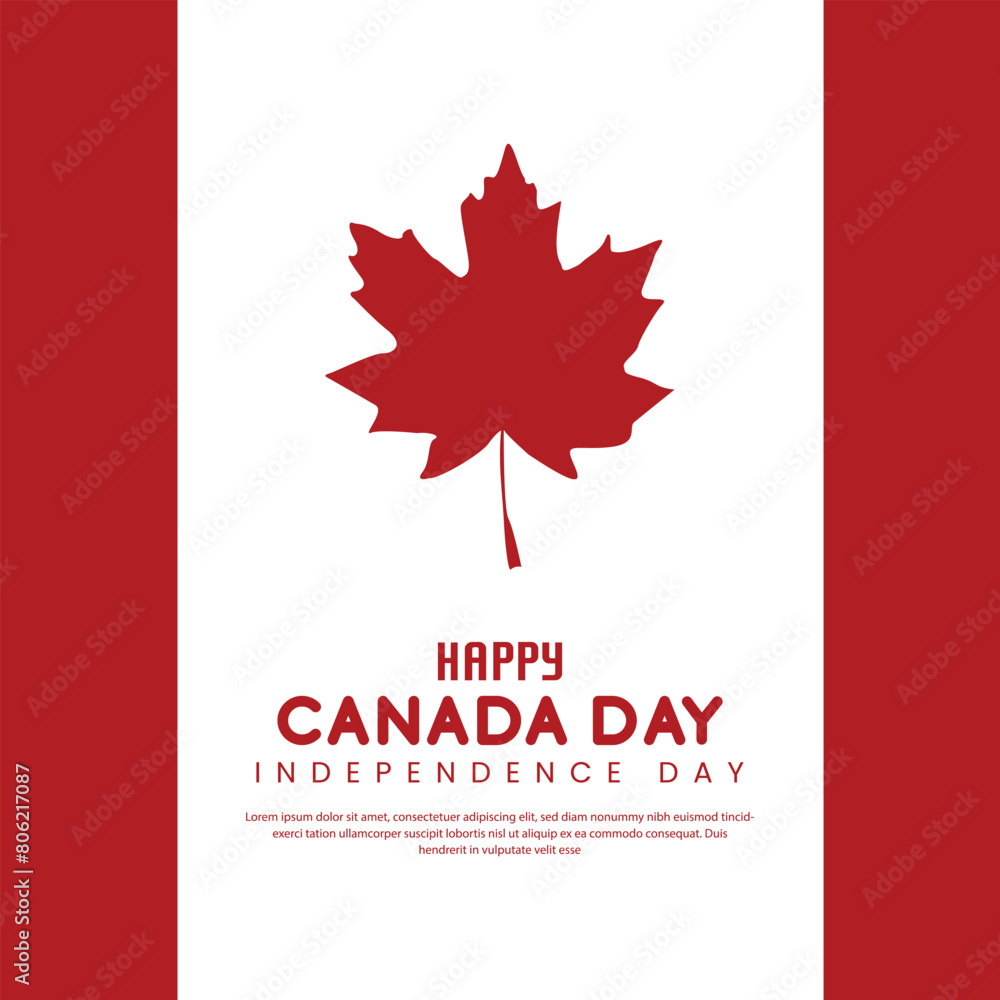 canada day 1st of july wishing design maple leaf, flag typography, background vector file canada day 1st of july wishing design maple leaf, flag typography, background vector file