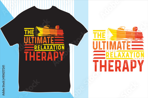 the ultimate relaxation therapyshirt design Vector Illustration