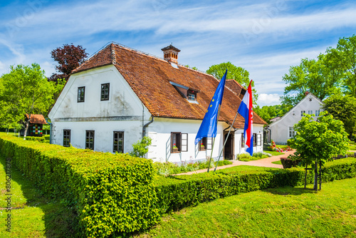 Traditional ethno village of Kumrovec and Josip Broz Tito birth house, Zagorje region, Croatia photo