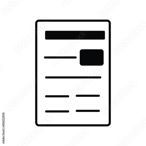 news icon with white background vector stock illustration