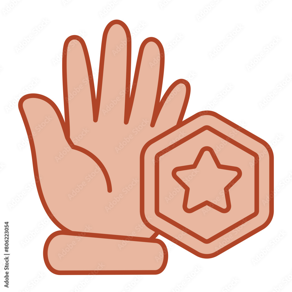 Obraz premium Accountability Icon Brown