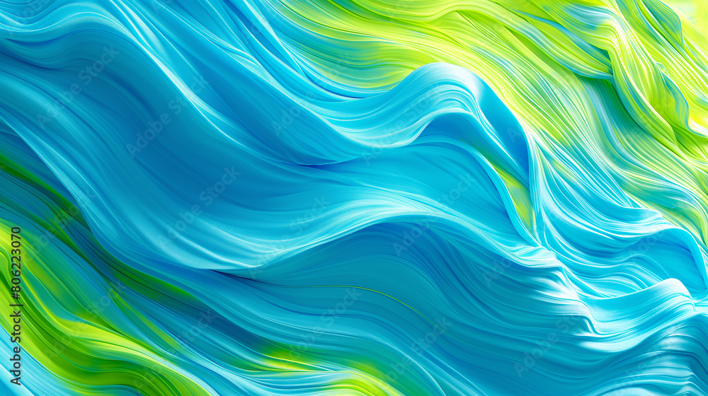 Abstract Blue and Green Wavy Texture Background Illustration Abstract Blue and Green Wavy Texture Background Illustration