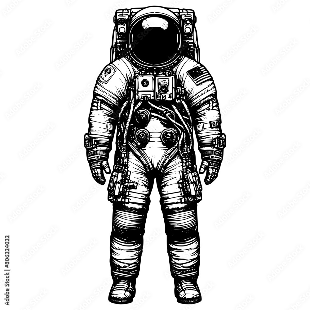 Astronaut , Astronaut Helmet, Woman Astronaut, Space Vector Outline Laser Cut File Clipart Print
