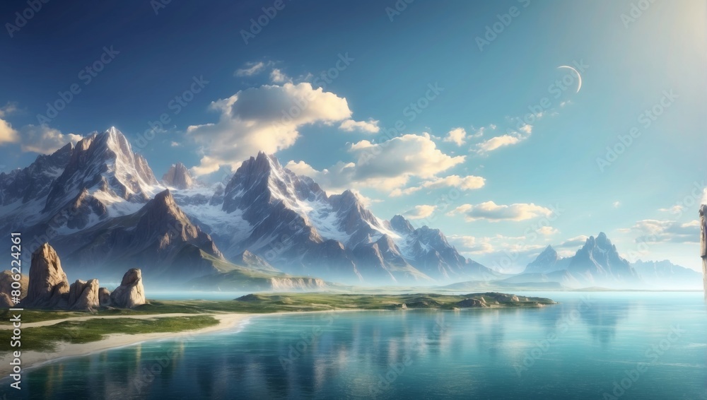 Fototapeta premium lake in the mountains