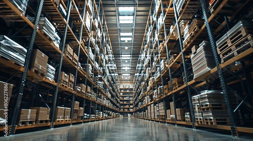 A commercial warehouse scene typical for industrial and logistics companies.