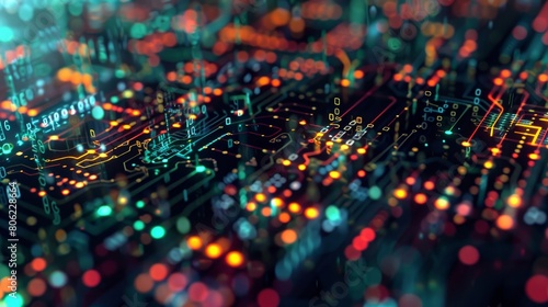 Wallpaper Mural A visual representation of the calculation process of various types of digital information.


 Torontodigital.ca