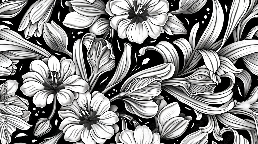 Floral pattern background Floral pattern background