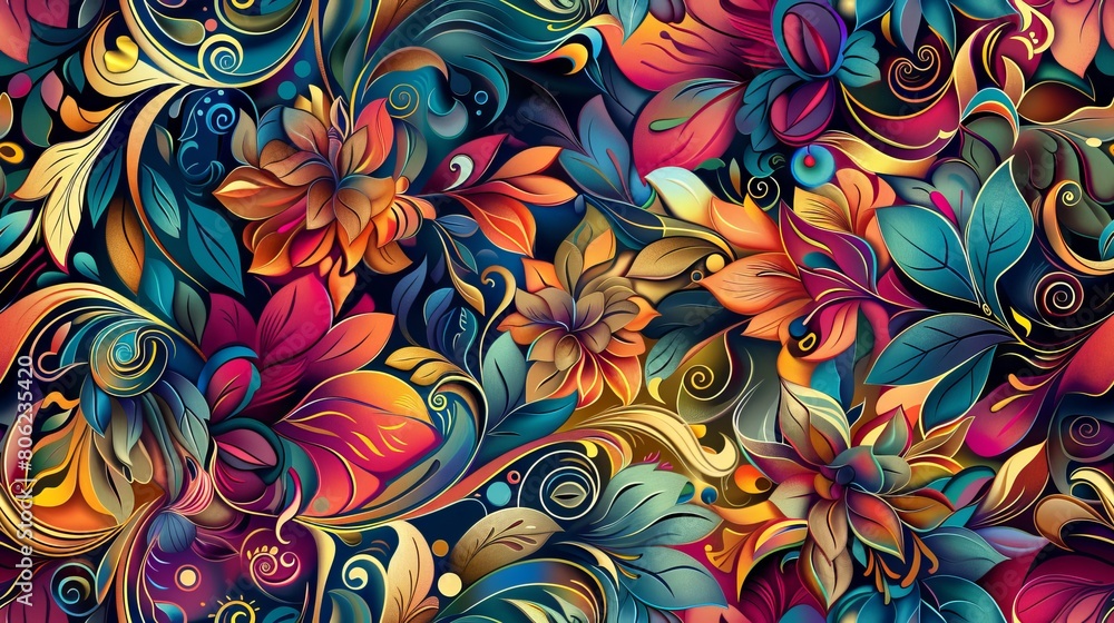 Floral pattern background Floral pattern background