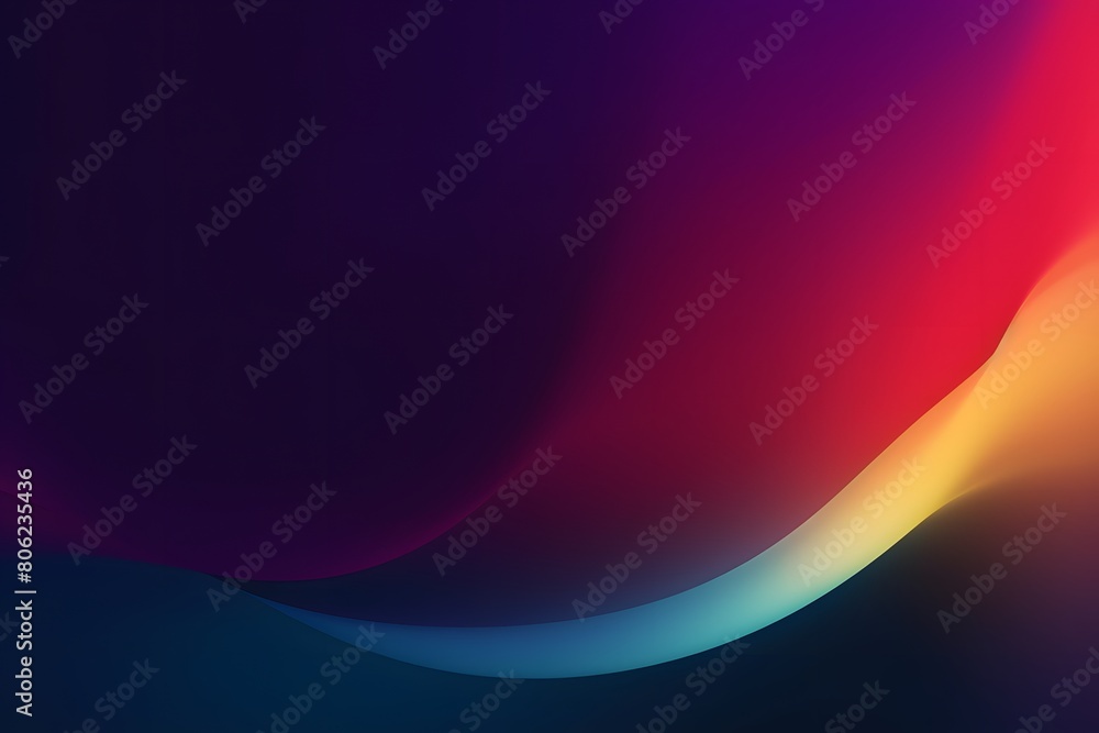 Dark abstract curve and wavy background with gradient and color, Glowing waves in a dark background, Curvy wallpaper design
