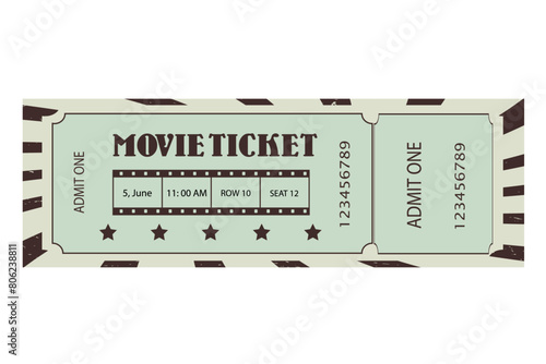 Ticket for movies, festival, cinema, theatre, circus and other events. 