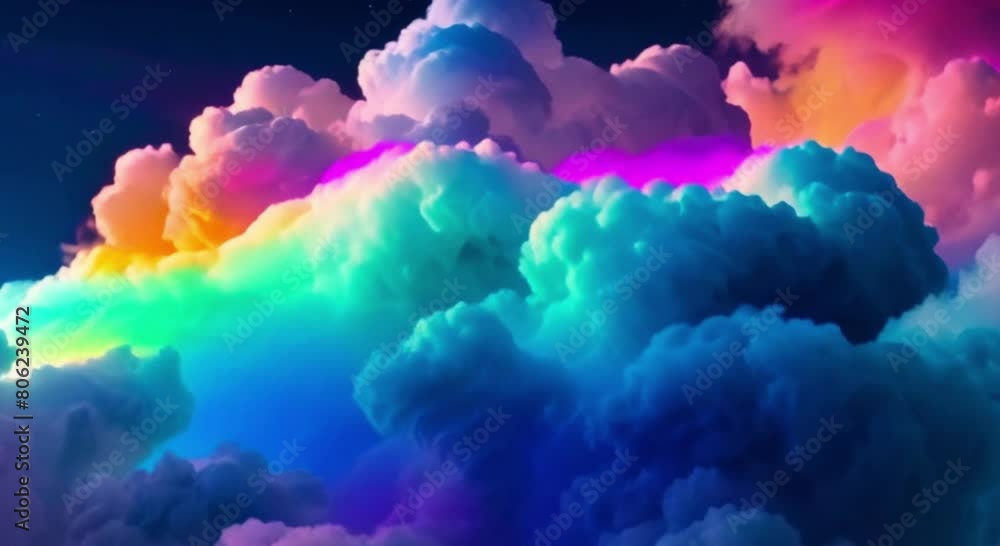 fantasy background of colorful sky with neon clouds fantasy background of colorful sky with neon clouds